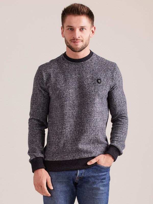 Wholesale Grey sweatshirt for men with welts