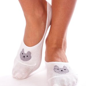 Wholesale Women's white foot socks