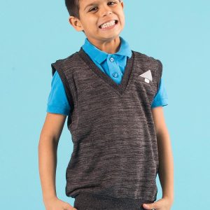 Wholesale Sleeveless Graphite Boy Sweater