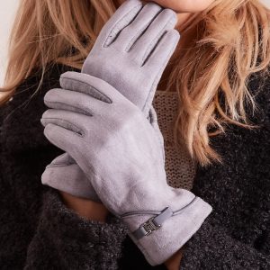 Wholesale Grey Elegant Women's Gloves