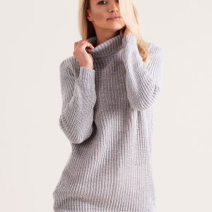 Wholesale Gray turtleneck sweater