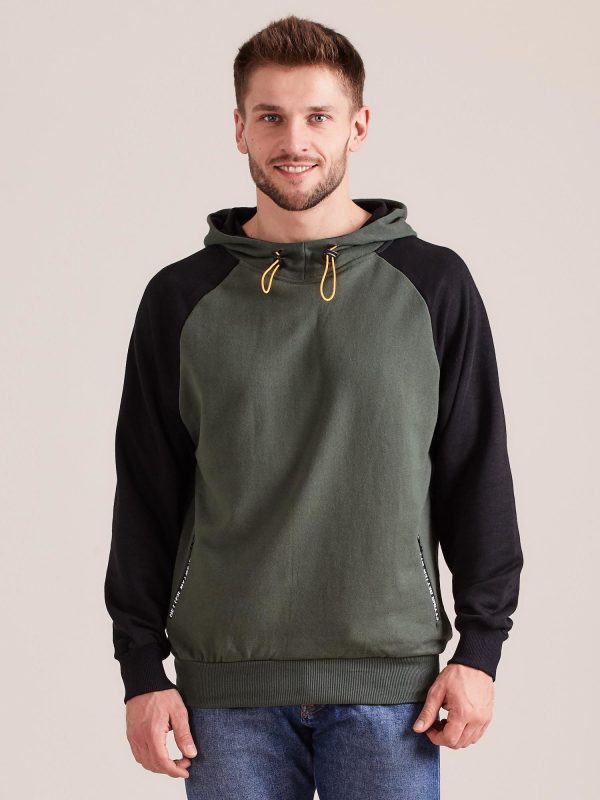 Wholesale Khaki sweatshirt men's hooded sweatshirt