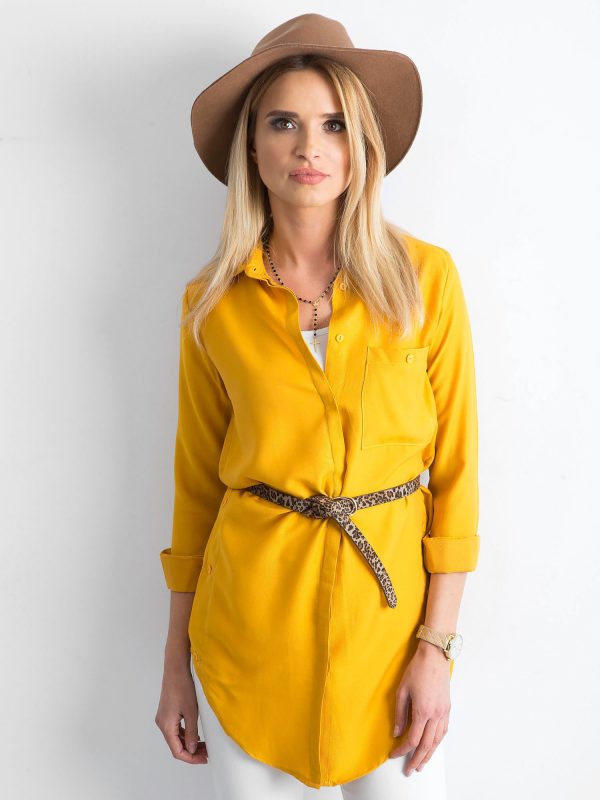 Wholesale Mustard long shirt