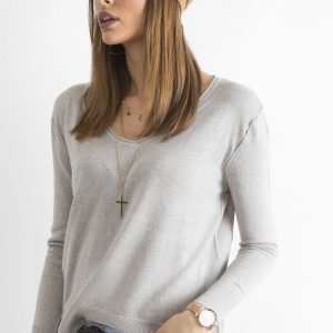 Wholesale Gray Loose Women's Sweater