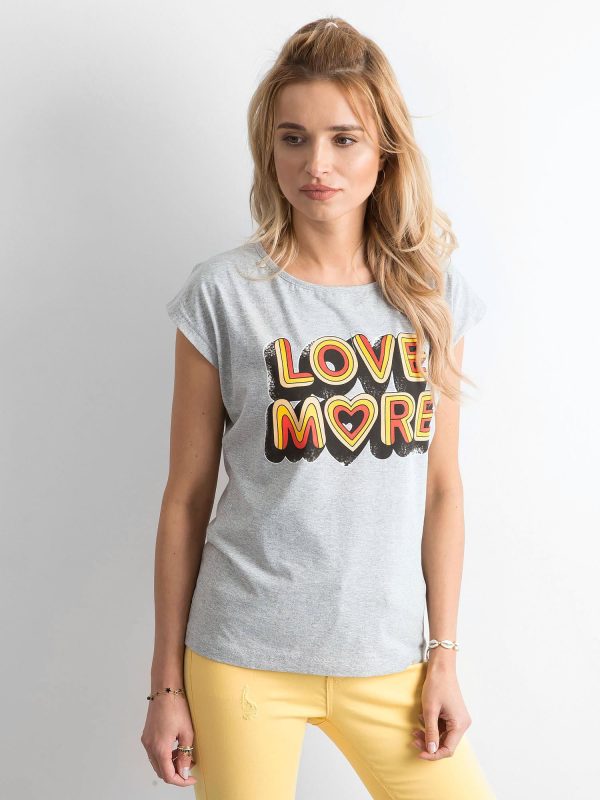 Wholesale Grey Cotton T-Shirt