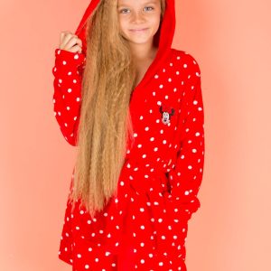 Wholesale Red bathrobe for girl MINNIE MOUSE