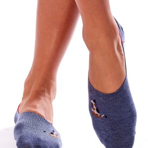 Wholesale Blue feet socks with cats