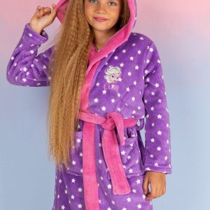 Wholesale Purple bathrobe for girl FROZEN