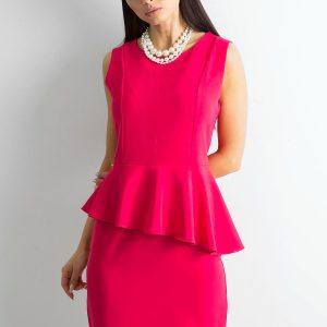 Wholesale Pink dress with a basque