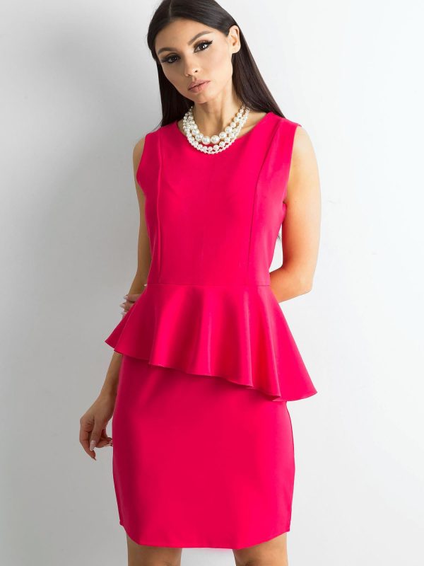 Wholesale Pink dress with a basque