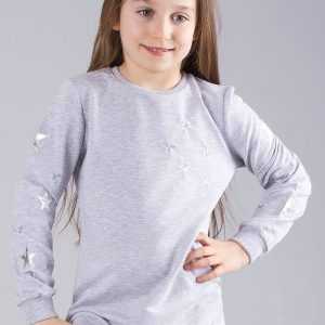 Wholesale Grey children's sweatshirt with stars