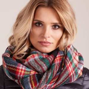 Wholesale Black and red plaid scarf