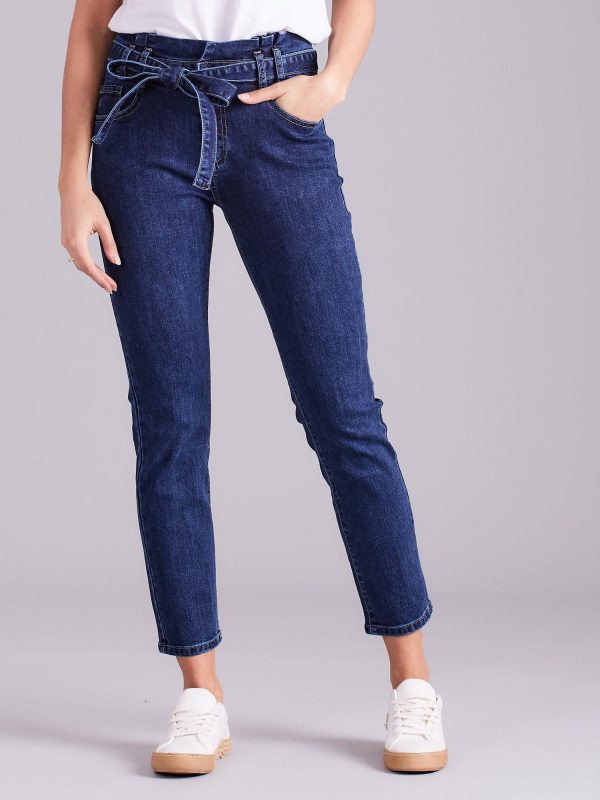 Wholesale Blue jeans with binding