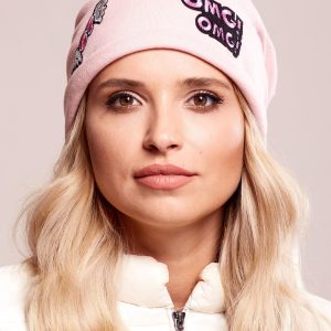 Wholesale Pink hat with stripes