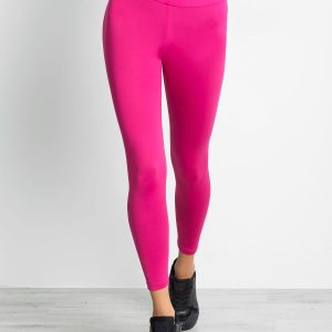 Wholesale Long lightly insulated dark fuchsia sports leggings