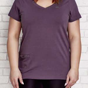 Wholesale Graphite t-shirt with pocket PLUS SIZE