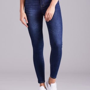 Wholesale Blue denim tube pants