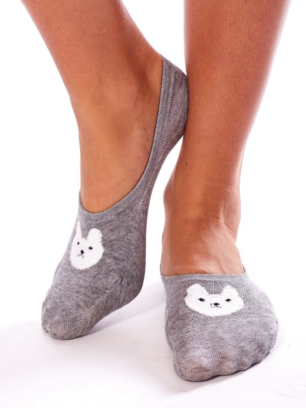 Wholesale Grey socks women's feet