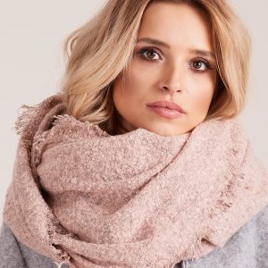 Wholesale Pink scarf for women knitted