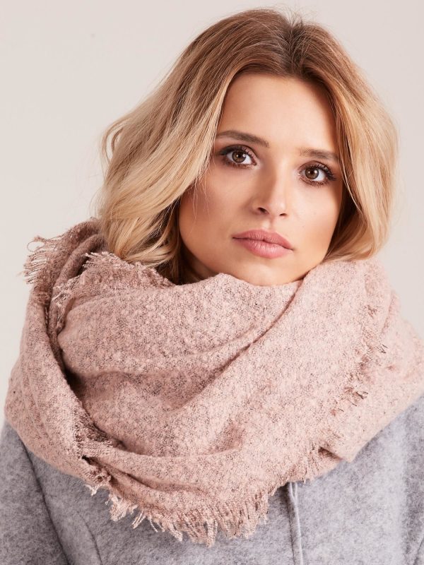 Wholesale Pink scarf for women knitted