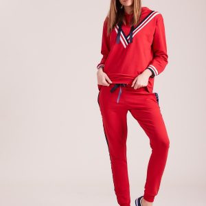 Wholesale Red Women's Tracksuit Set