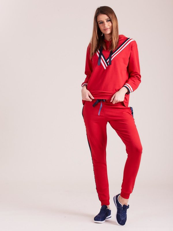 Wholesale Red Women's Tracksuit Set