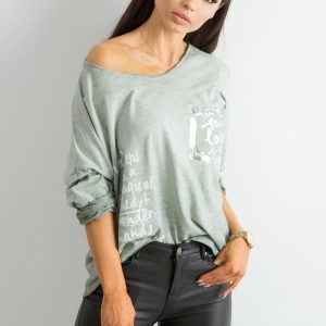 Wholesale Khaki Women's Loose Blouse