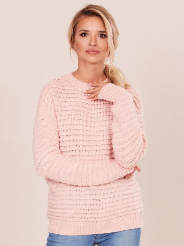 Wholesale Women's Light Pink Sweater