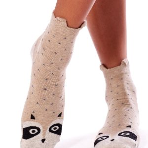 Wholesale Beige Socks with Animals