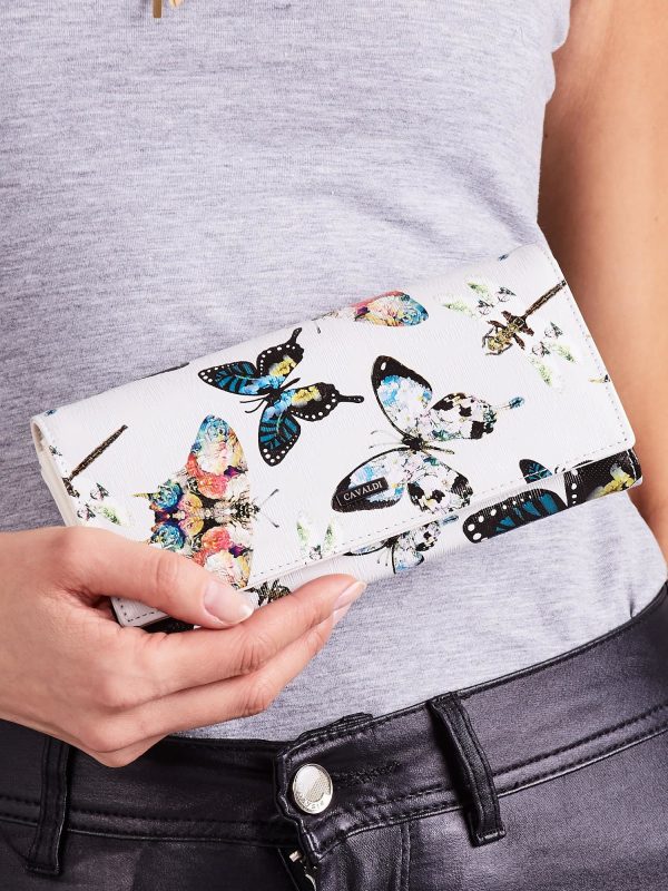 Wholesale Grey wallet in floral patterns