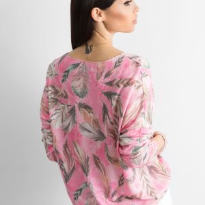 Wholesale Pink Thin Patterned Sweater