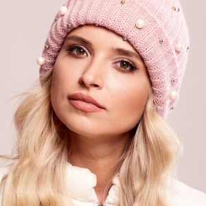 Wholesale Pink cap with applique