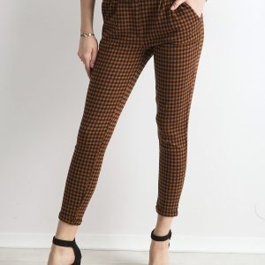 Wholesale Brown and Black Checkered Pants