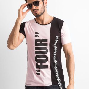 Wholesale Men's Pink Cotton T-Shirt