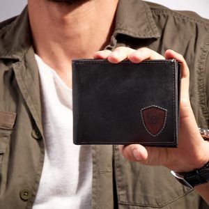 Wholesale Black and Brown Genuine Leather Men's Wallet