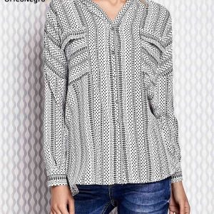 Wholesale White blouse with patterns