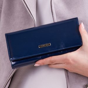 Wholesale Horizontal Women's Wallet Dark Blue