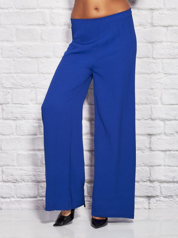 Wholesale Smooth Loose Cobalt Cobalt Pants