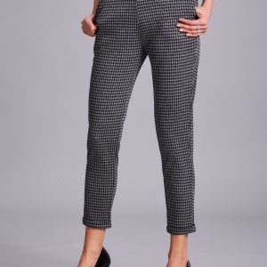 Wholesale Grey houndstooth cigarette pants