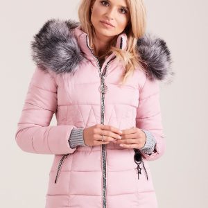 Wholesale Pink quilted jacket for women