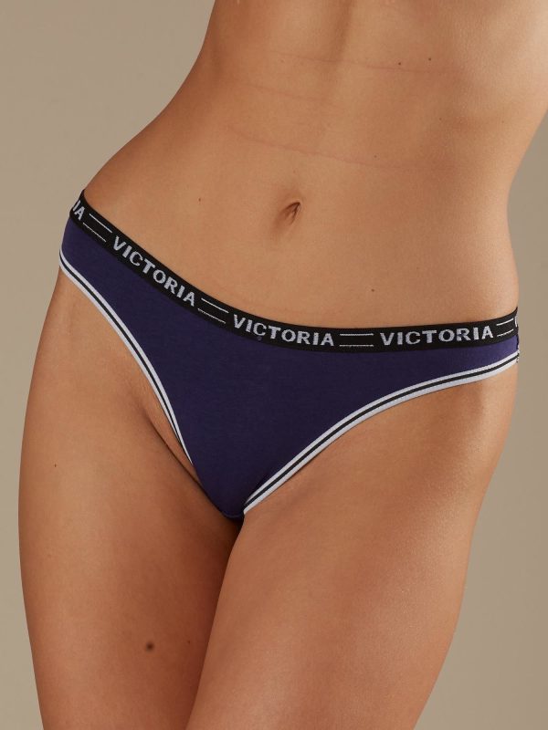 Wholesale Navy blue sports thong