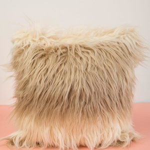 Wholesale Beige Hairy Decorative Pillow