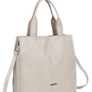 Wholesale Beige shopper bag with adjustable strap LUIGISANTO