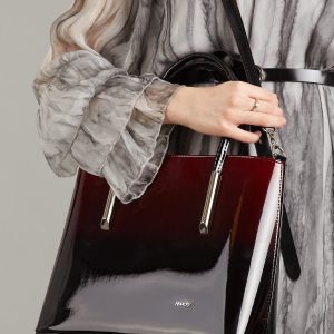 Wholesale Burgundy black ombre bag