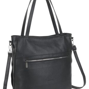 Wholesale LUIGISANTO black daily shopper bag