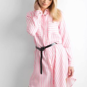 Wholesale Pink Striped Shirt Shirt