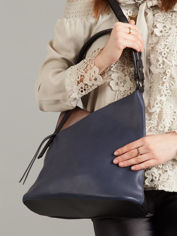 Wholesale Navy blue and black city bag