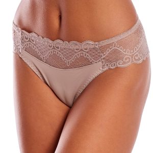 Wholesale Beige Tango Panties with Lace