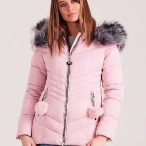 Wholesale Pink Winter Quilted Jacket