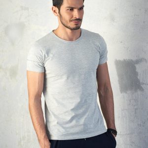 Wholesale Grey melange men's t-shirt